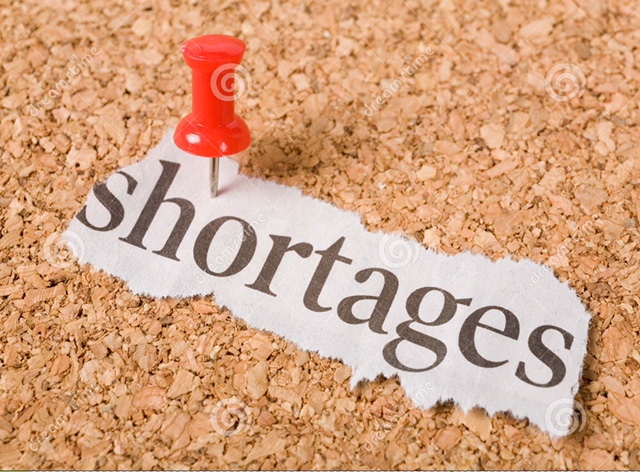 shortages